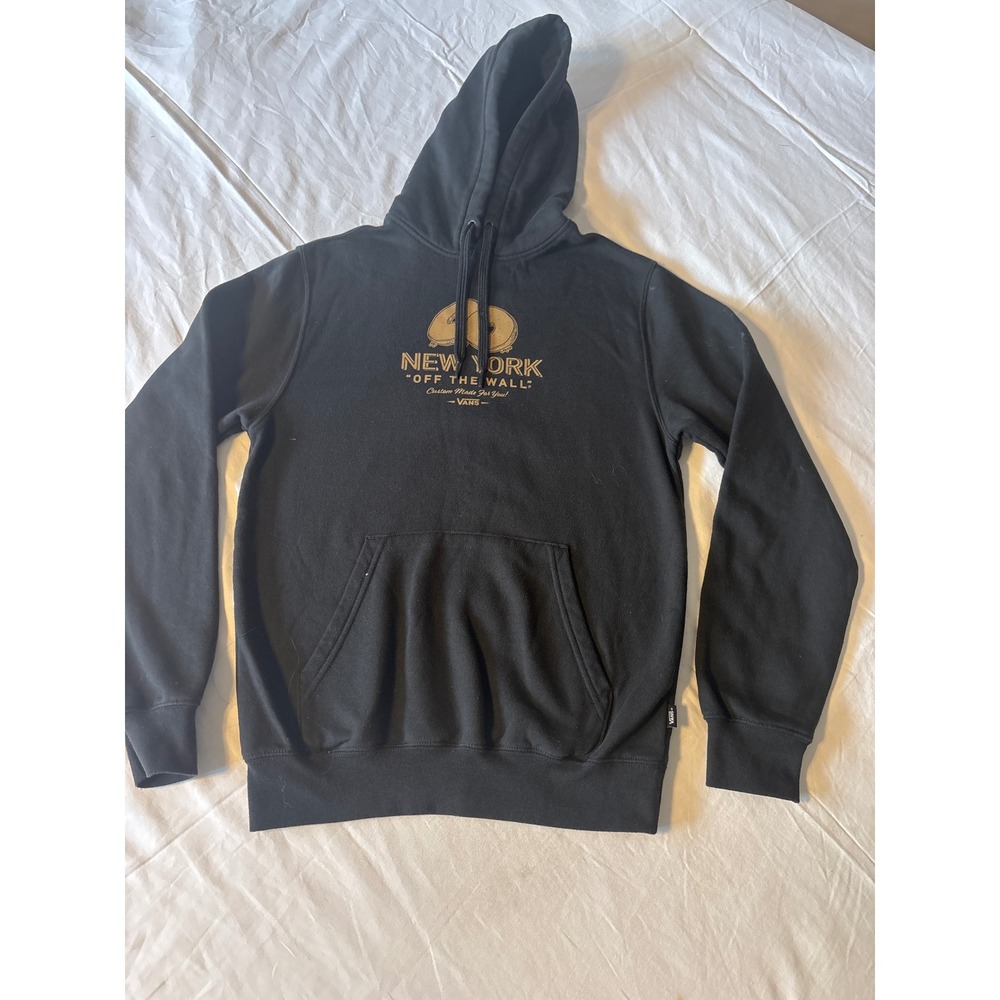 Vans Hoodie Mens Small Black New York Off The Wall Graphic Sweatshirt